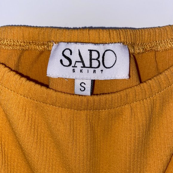 Sabo Skirt Ribbed Jogger Set || Mustard Yellow - Picture 4 of 13